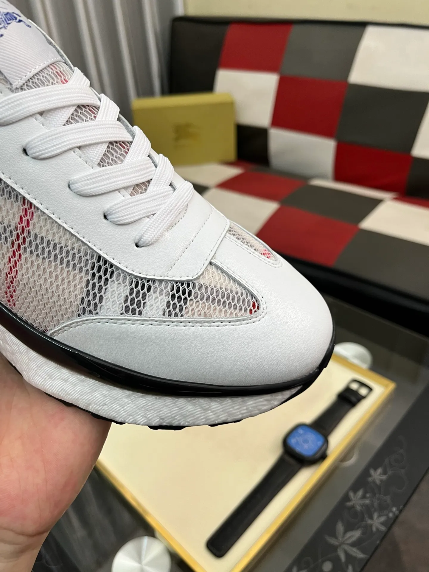 Men's shoes 💰438⌚️⌚️[BURBERRY] Burberry's authentic original high-end casual shoes🇨🇳Exquisite craftsmanship, this fabric is made of high mercerized fabric💯top layer🐷leather lining, suitable for drivers to drive🌴Original wear-resistant rubber outsole, versatile style, worth owning🍓Sizes 38-442️⃣Colors available